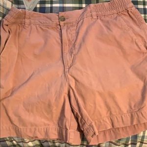 Men’s southern proper Red/salmon shorts size small